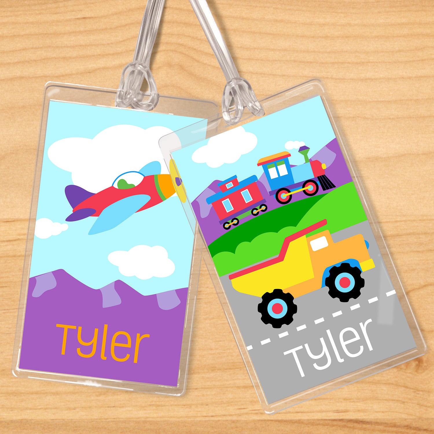 Trains Planes Trucks Personalized Kids Name Set Art Appeel