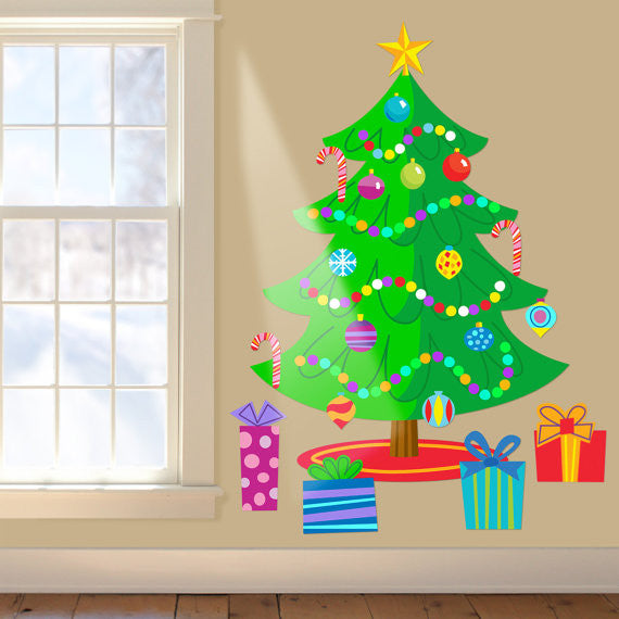 Christmas Tree Jumbo Peel & Stick Wall Decal Art Appeel