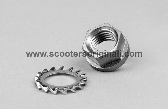 Vespa Clutch Nut and Washer M12 x 1.5 - Super / Rally / PX - BGM PRO
