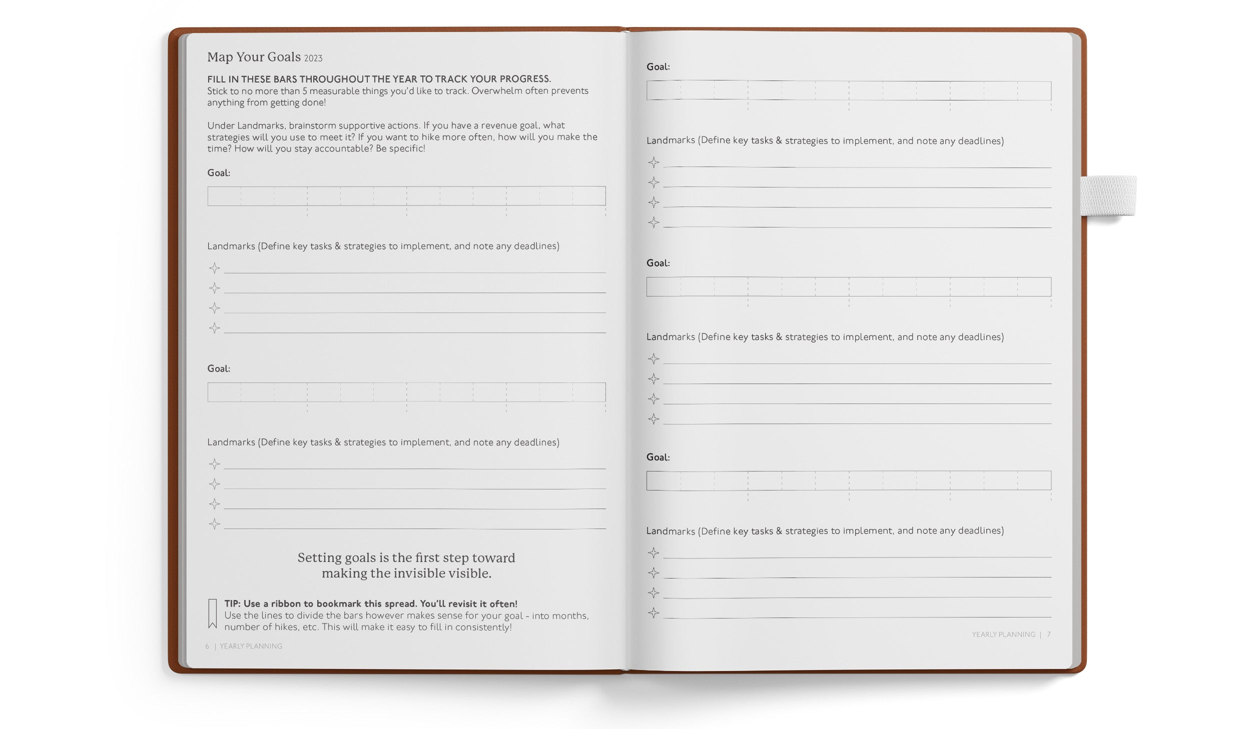 2023 No Limits Planner - Map Your Goals - Goal Tracking Spread for Entrepreneurs