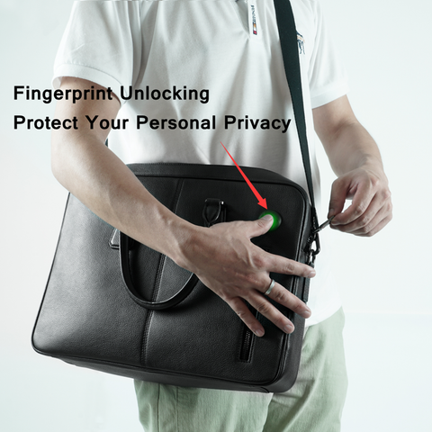 Fingerprint Unlocked Briefcase