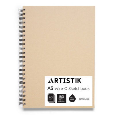 Sketchbook A3 Paper, Ohuhu Spiral Art Sketch Book, 16.5″×11.7