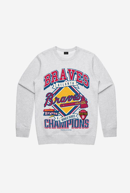 Atlanta Braves Heavyweight T-Shirt - Natural