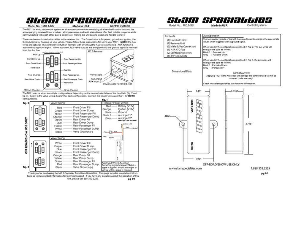 Slam Specialties Switch Box Air Ride Suspension Supplies