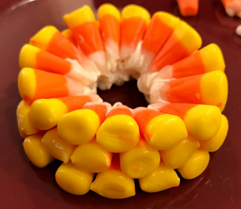 Candy corn turned into a kid's Halloween game