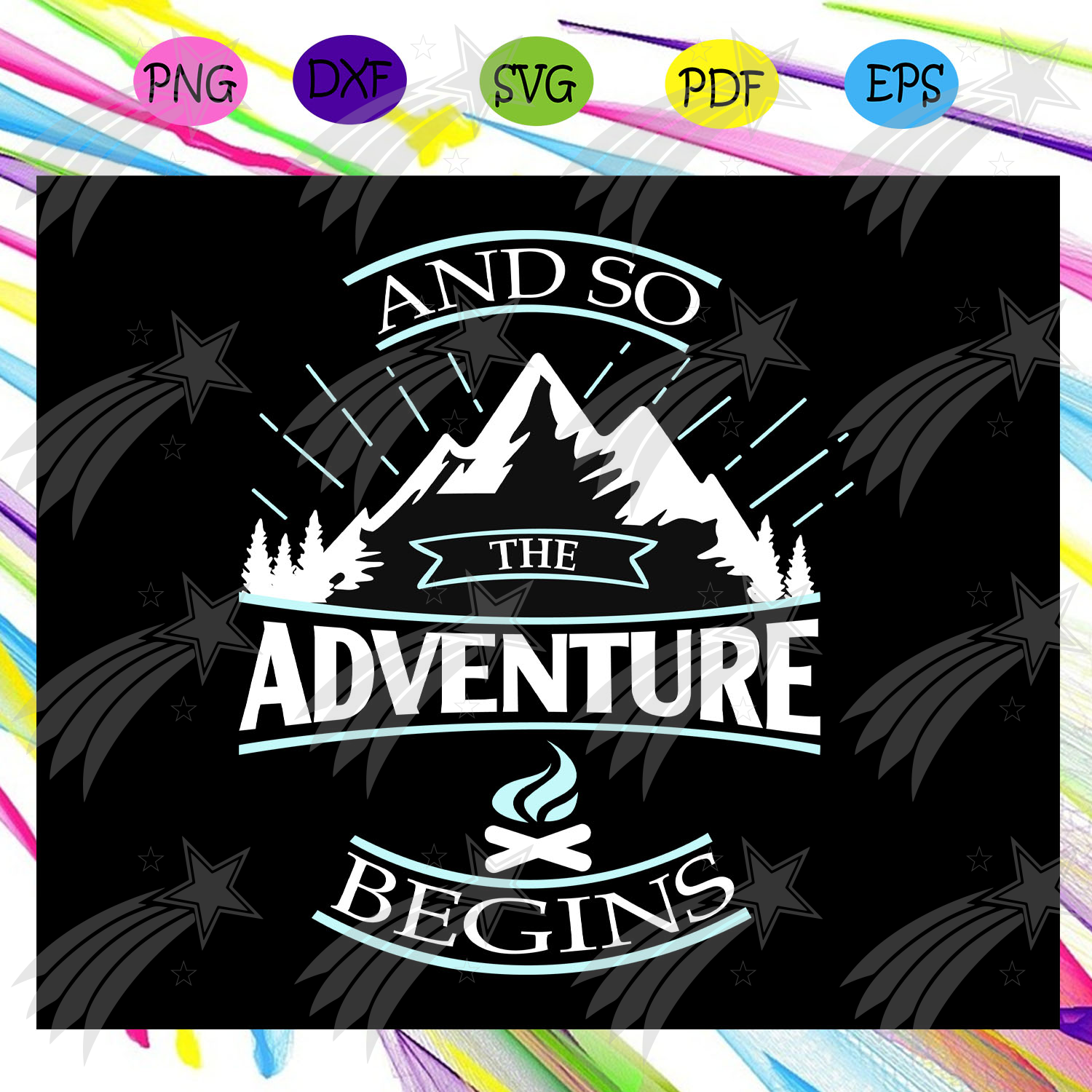 And so the adventure begins camping svg, camping lover, outdoors Svg