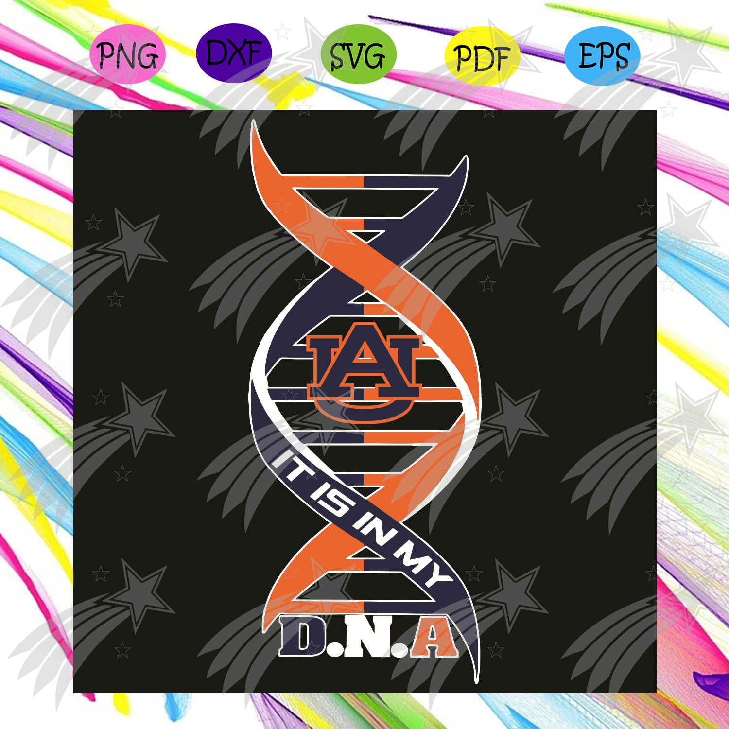 Download Auburn Tigers It Is My Dna Svg Sport Svg Dna Svg Auburn Tigers Svg Tigers Svg