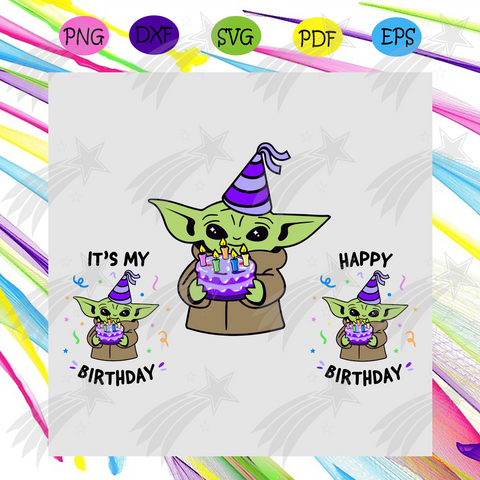 Free Free 84 Baby Yoda Svg Birthday SVG PNG EPS DXF File