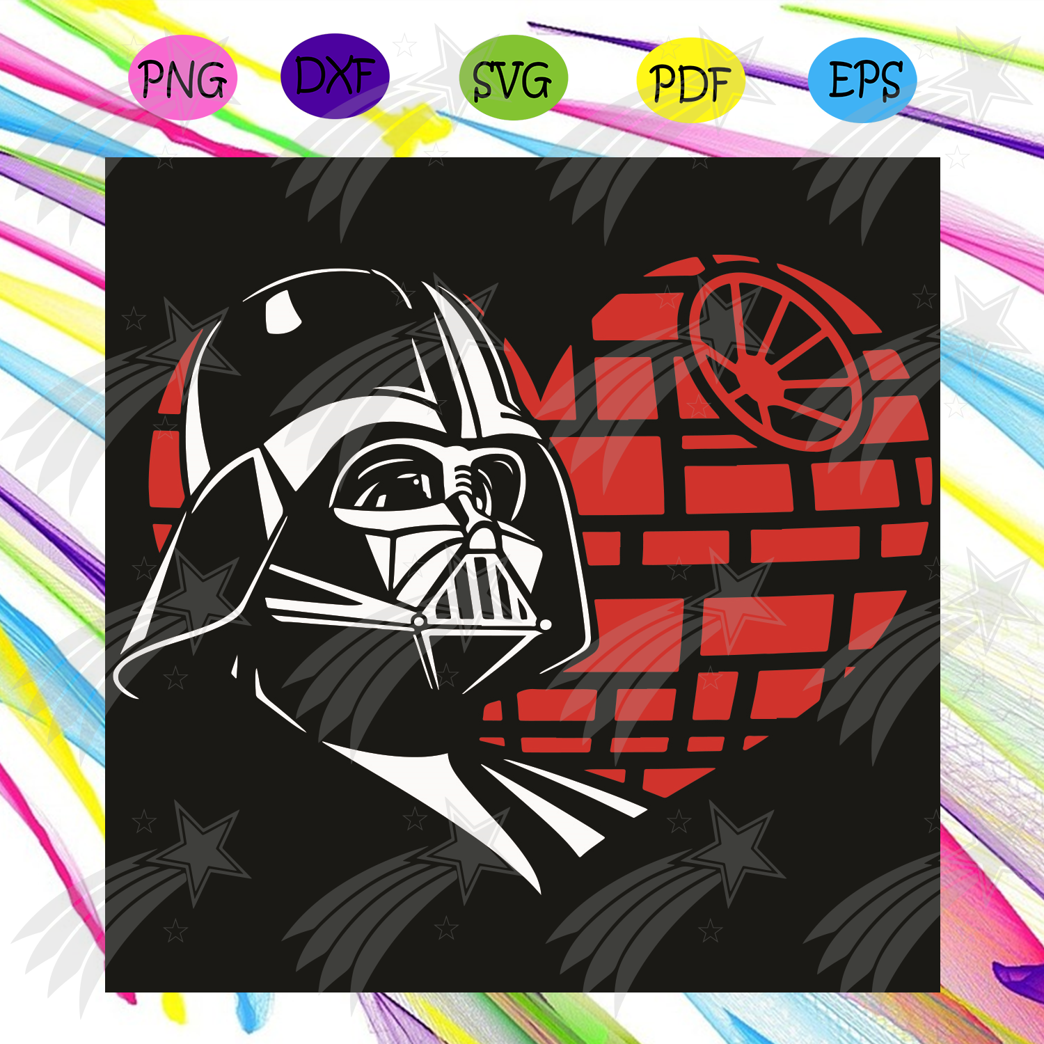 Download Darth Vader Heart Svg Valentine Svg Darth Vader Svg Heart Svg Red Heart Svg Love Svg