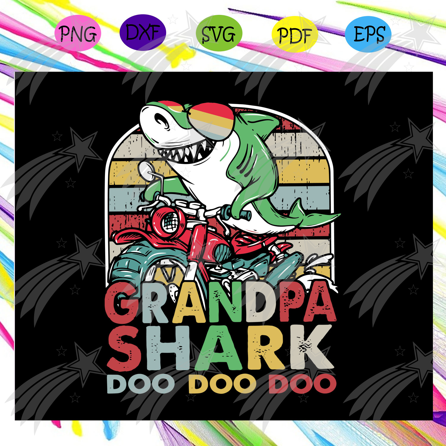 Free Free 262 Grandpa Shark Svg SVG PNG EPS DXF File