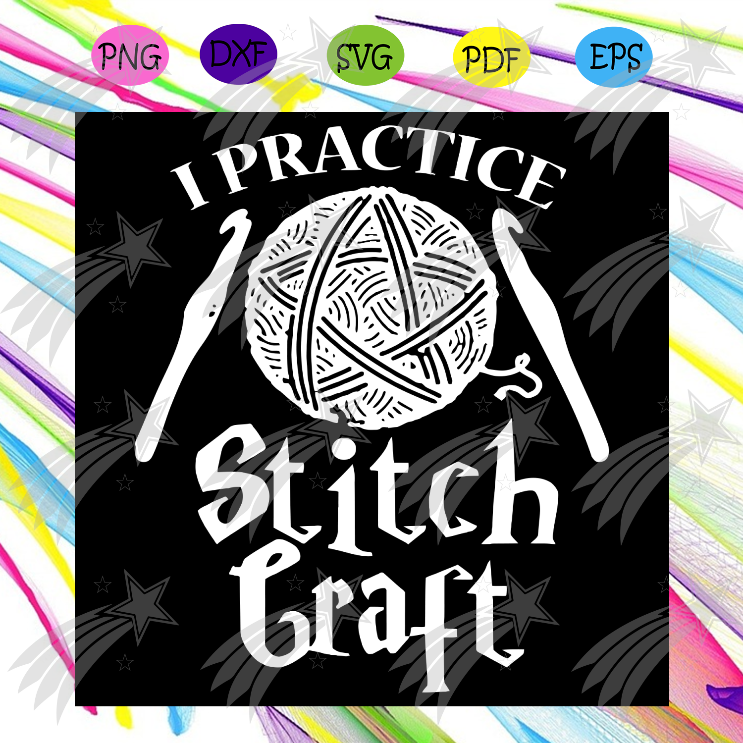 Download I Practice Stitch Craft Svg Halloween Svg Stitch Craft Svg Funny Halloween Gifts For Witche Witch