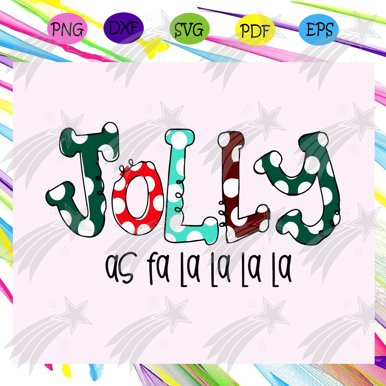 Jolly As Fa La La La La Jolly Svg Jolly Jolly Gift Fa La La La La Labelsvg