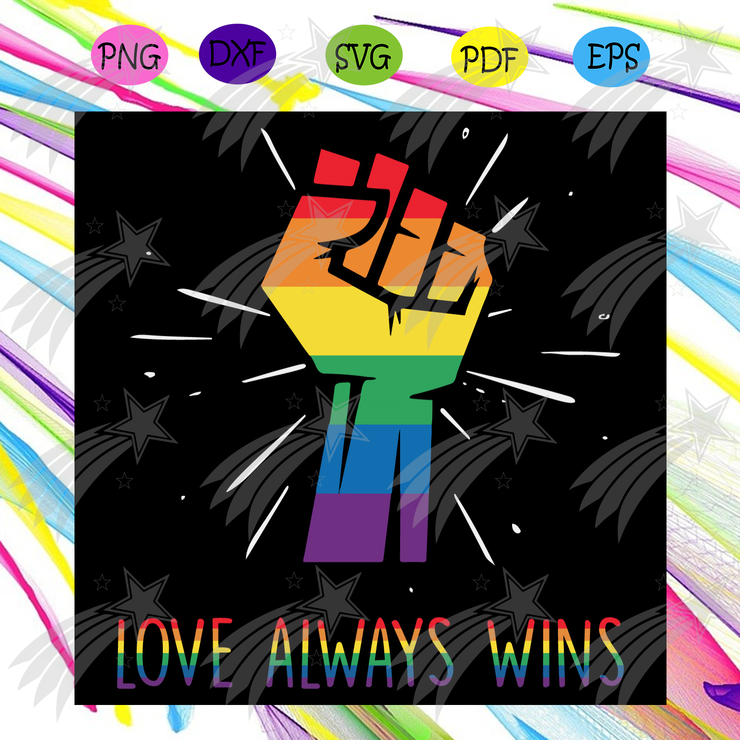 Free Free 282 Love Wins Rainbow Svg SVG PNG EPS DXF File