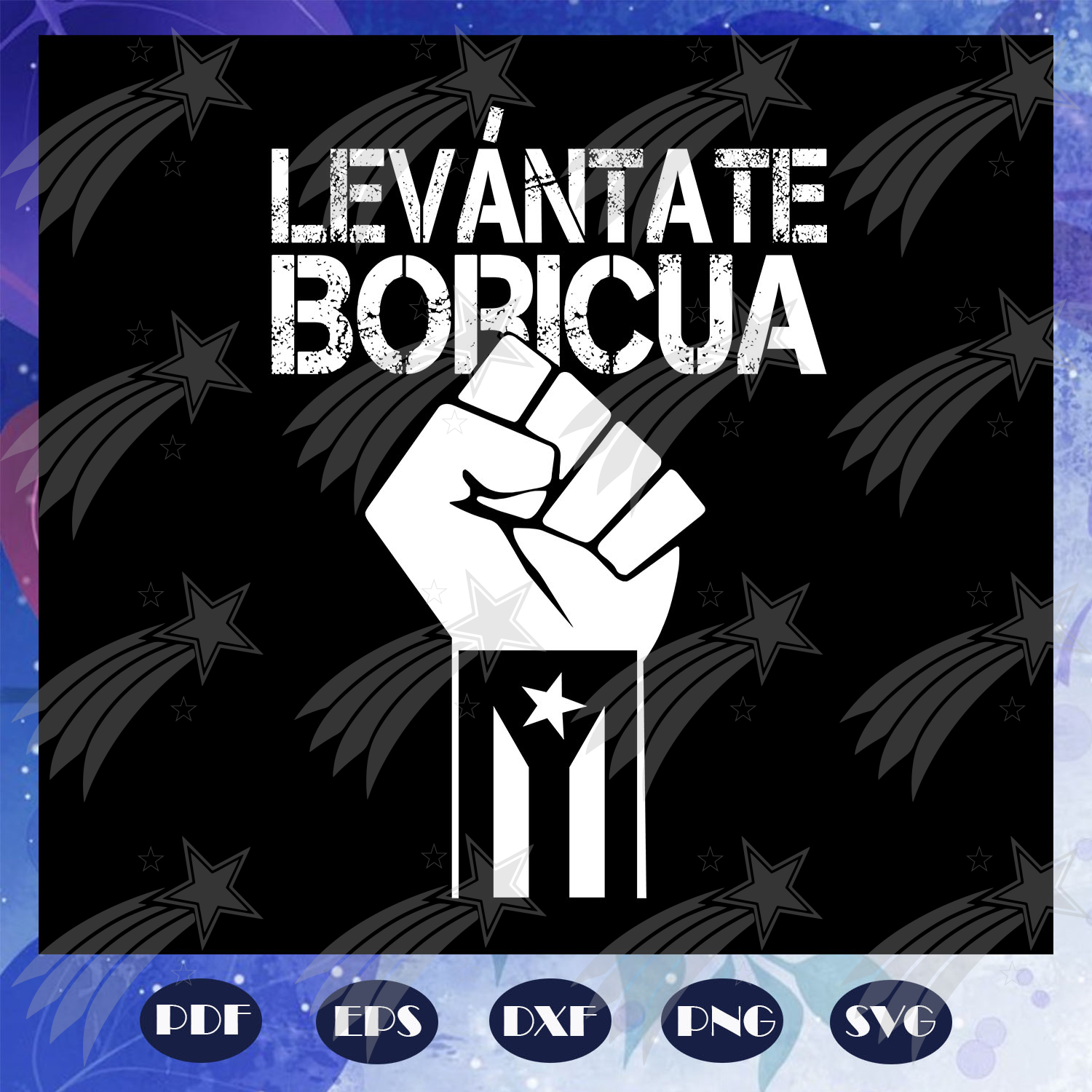 Levantate Boricua Puerto Rico Independence Day Svg Independence Day Labelsvg