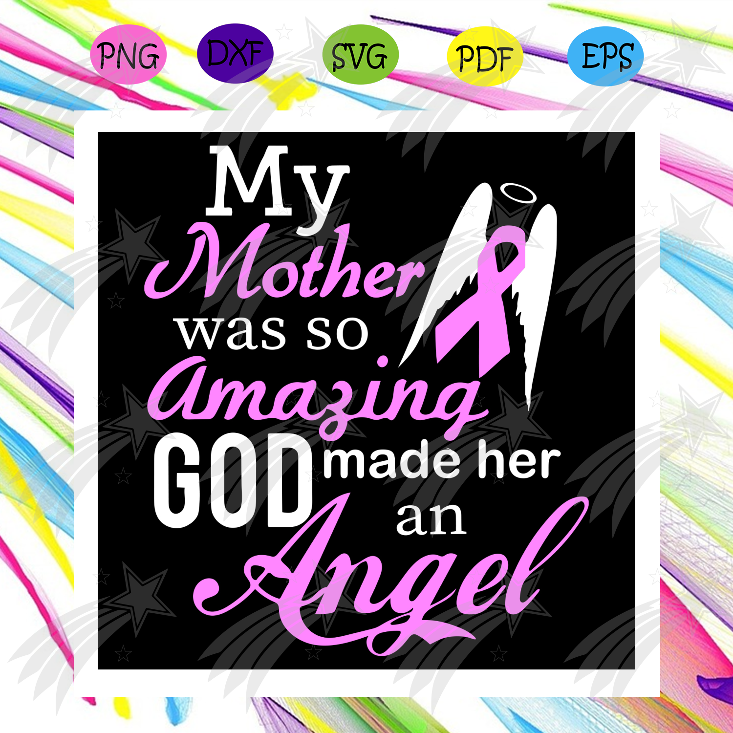 Download My Mother Was So Amazing God Made Her An Angel Svg Mother Day Svg Happy Mother