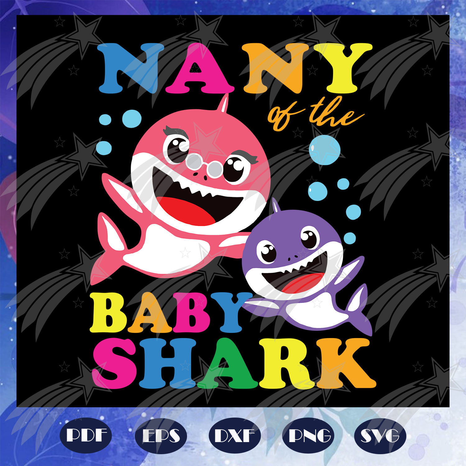 Download Nany Of The Baby Shark Birthday Svg Nany Shark Svg Mothers Day Svg Labelsvg