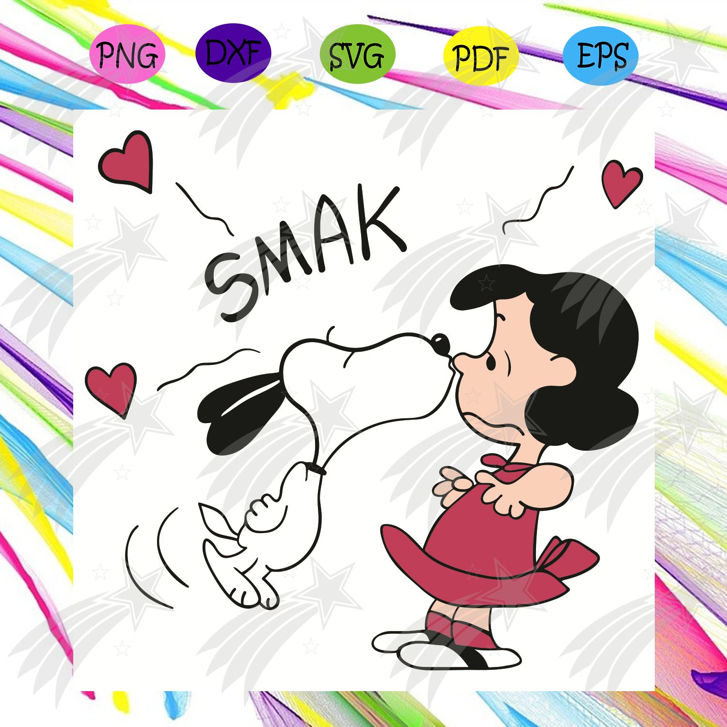 Download Smak Snoopy Lucy Svg Valentines Svg Snoopy Svg Lucy Svg Kissing Svg Hearts Svg Snoopy Kisses