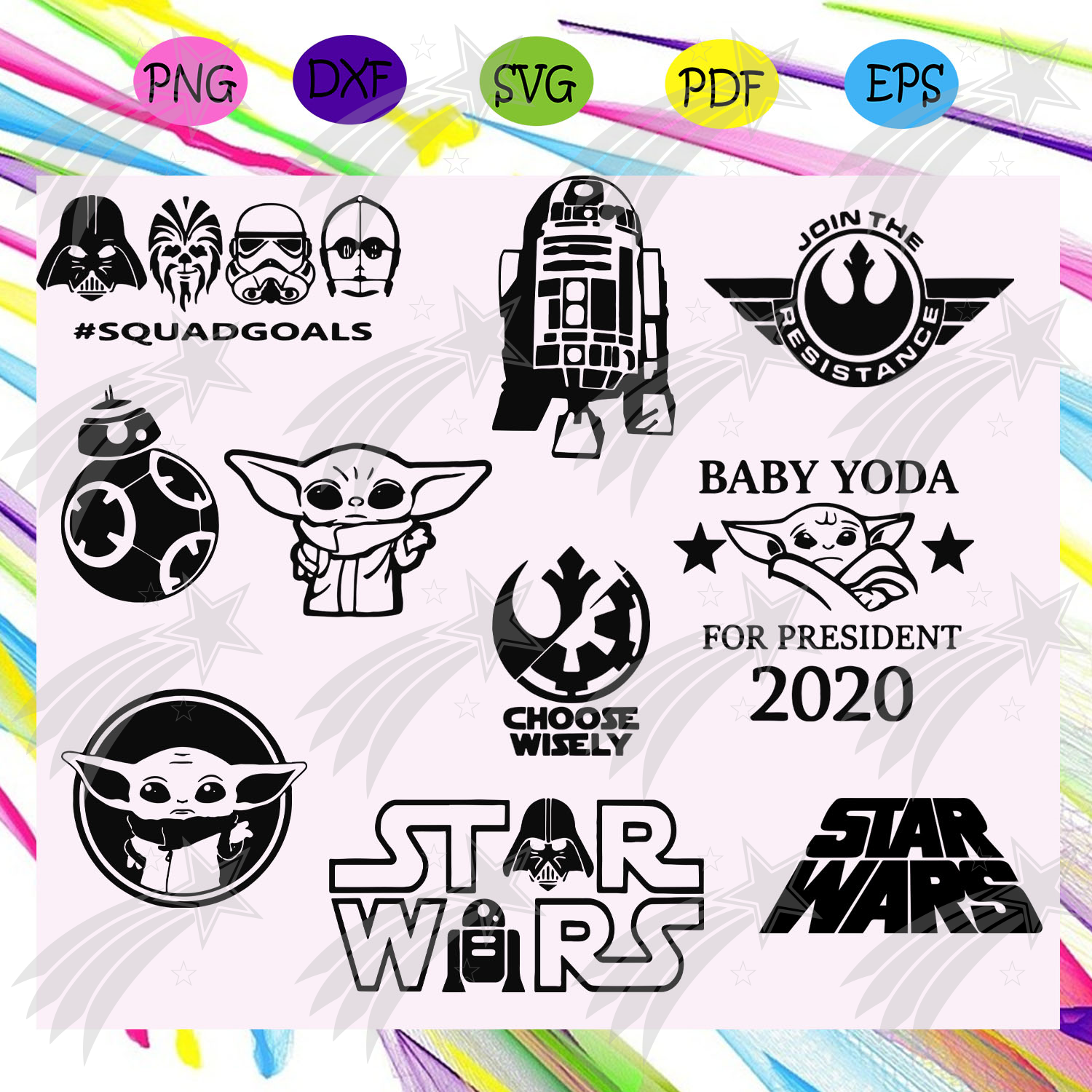 Free Free 125 Svg Clipart Baby Yoda Silhouette SVG PNG EPS DXF File