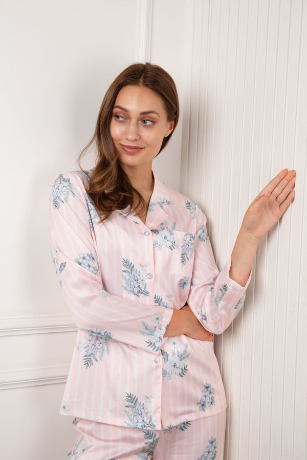 Indulge in Luxury: Dark Claret Silk Satin Pyjama Set – Breathing Soul