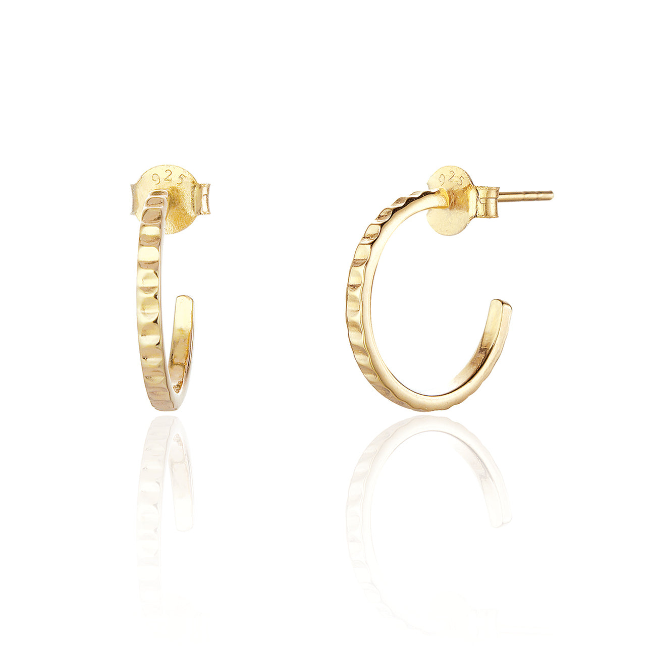 Buy OOMPH Jewellery Gold Tone Vintage Retro Style Quirky Shape Fashion Half Hoop  Earrings Online