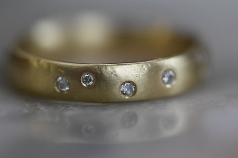 gold and diamond ring close-up