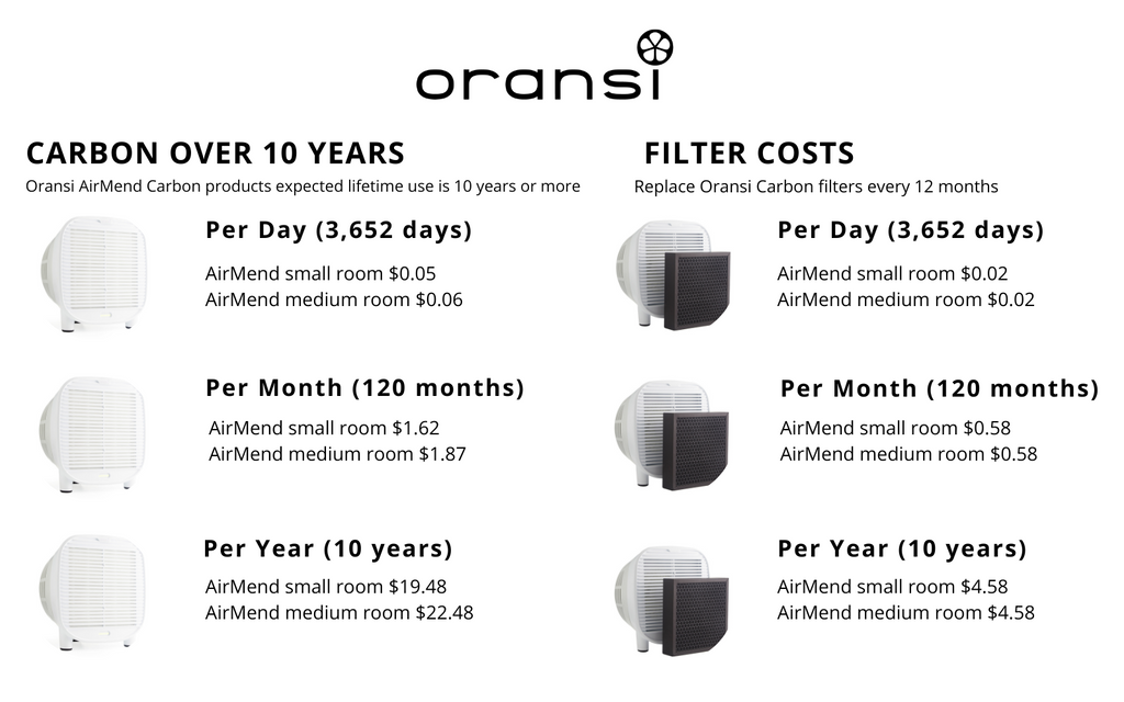 AirMend TrueCarbon lifetime cost