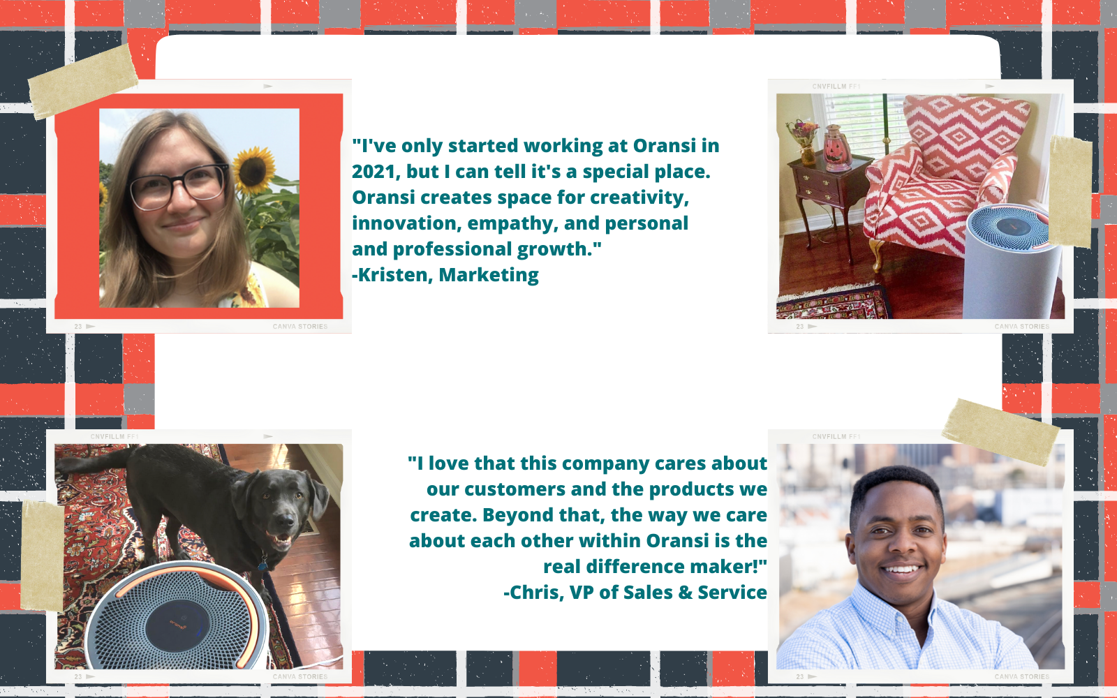 Quotes from Oransi employees about 2021