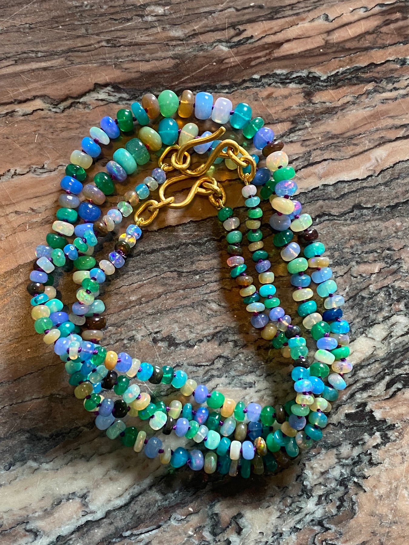 Opal bead necklace – Stephanie Albertson Jewelry LLC