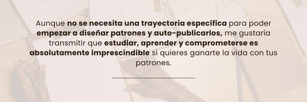 Frase destacada formación patrones de punto