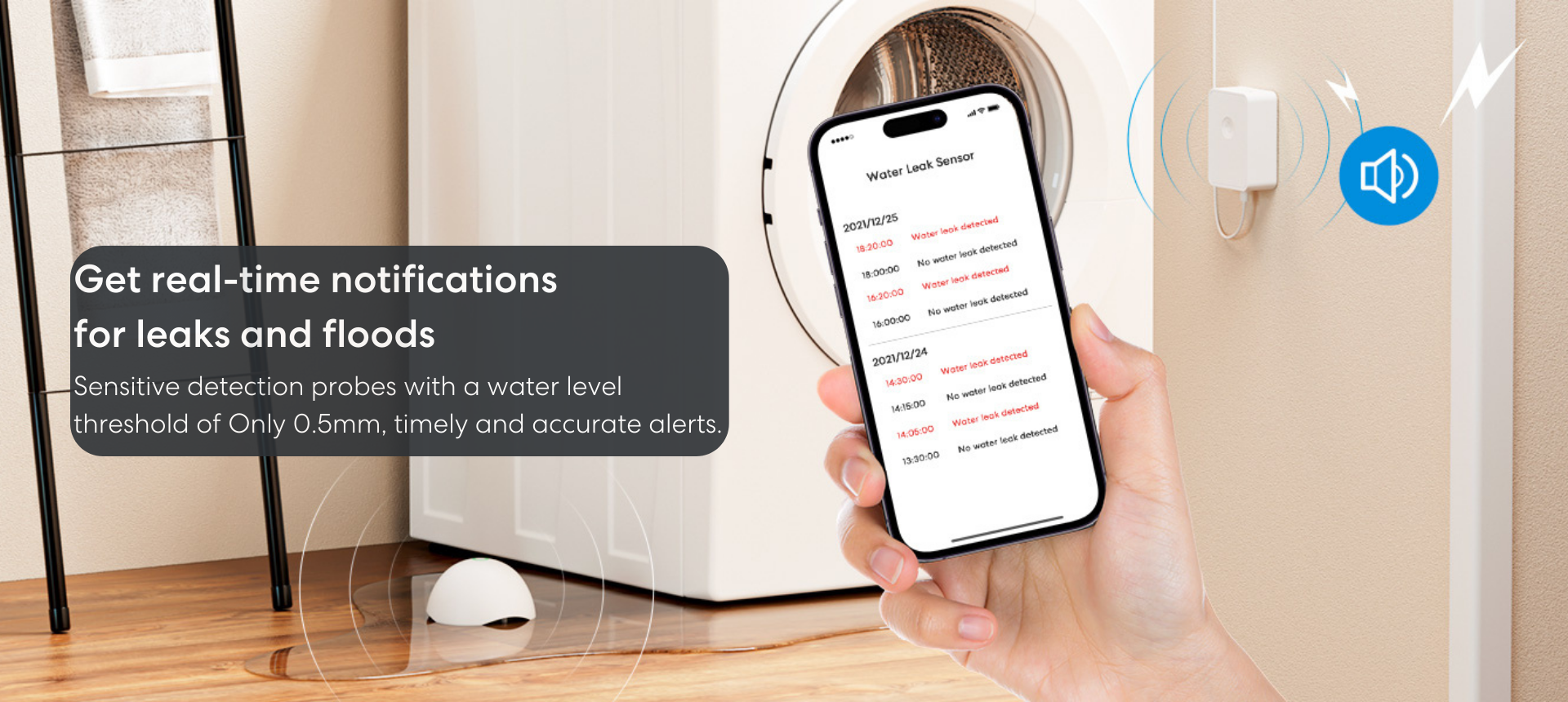 meross Smart Water Leak Detector, WiFi Water Sensor Support Apple HomeKit,  SmartThings, IP67 Waterproof with App Alerts, Audio Alarm, 100M Range for  Home Basement Kitchen (Meross Hub Included) - Yahoo Shopping