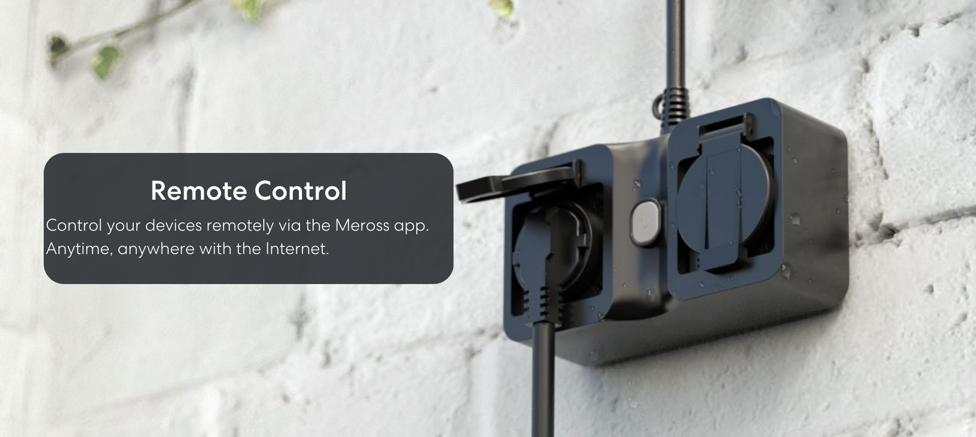 Meross Smart Outdoor Smart Plug, MSS630HK (US/CA Version)