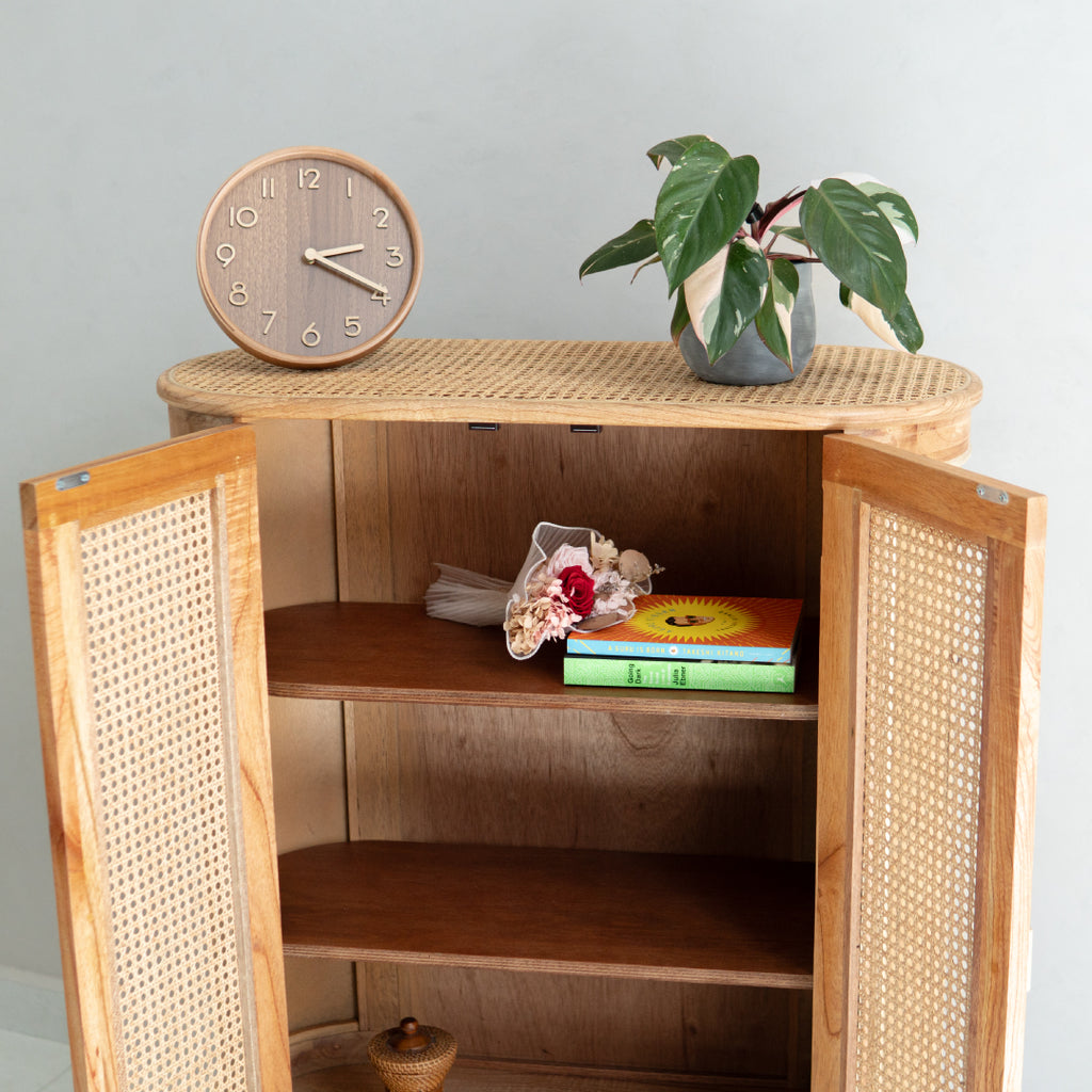 Avery's Two Door Wood Storage Cabinet (Natural)