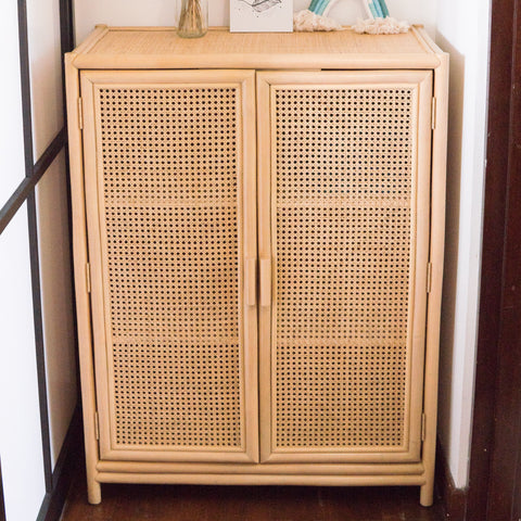 Agatha's Two Door Storage Rattan Cabinet