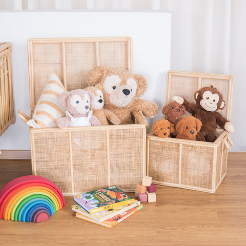 Spencer's Toys & Storage Rattan Trunk (Small & Large Bundle)