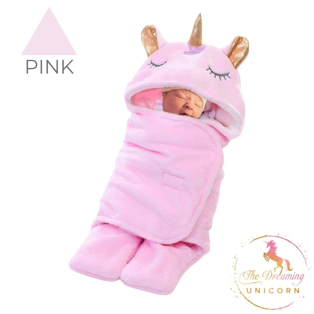 Unicorn Baby Holding Wrap Soft Cozy Blanket