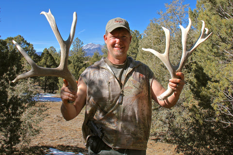 Fred Eichler with Mule Deer Sheds from Shed Hunting