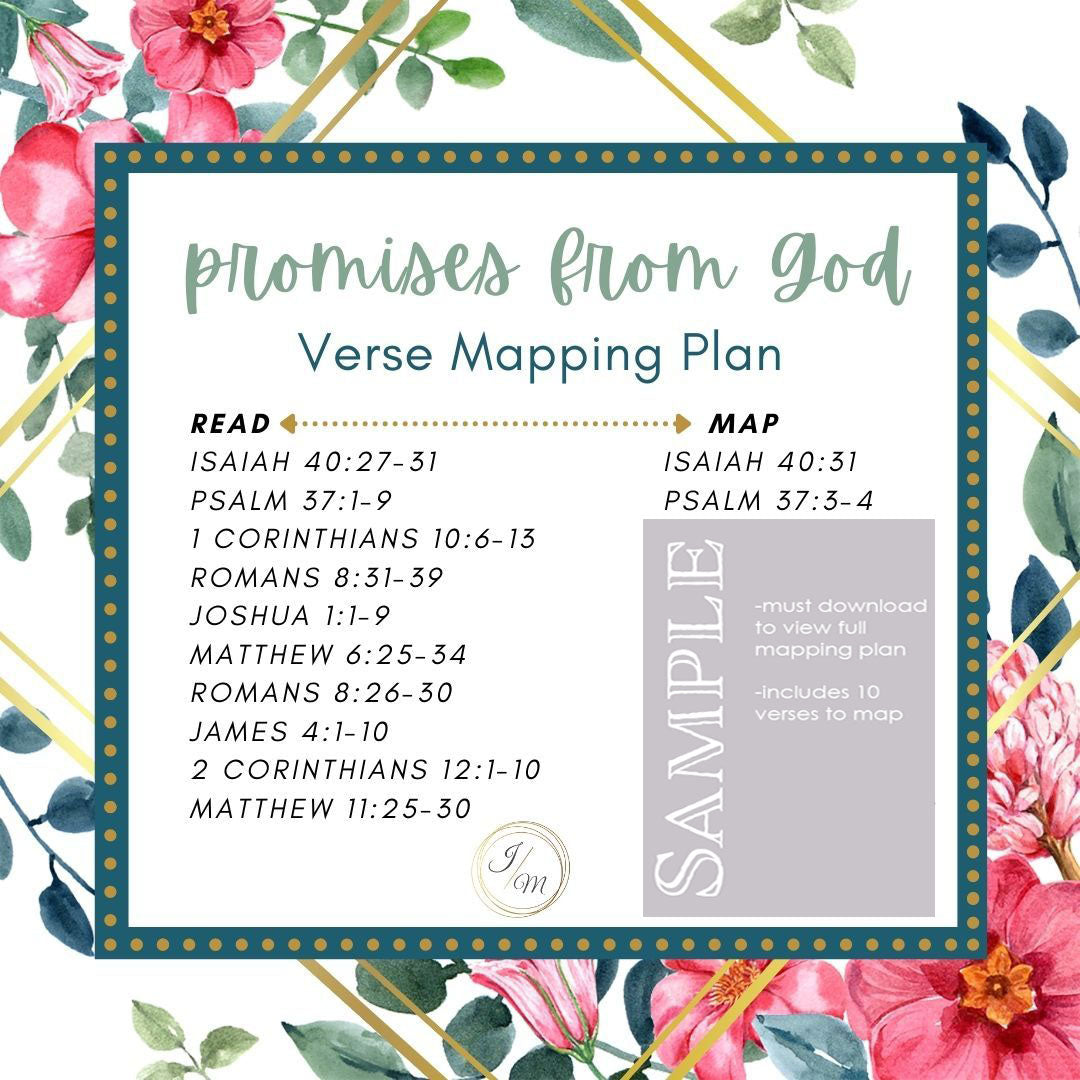 Promises From God Verse Mapping Plan (Digital)