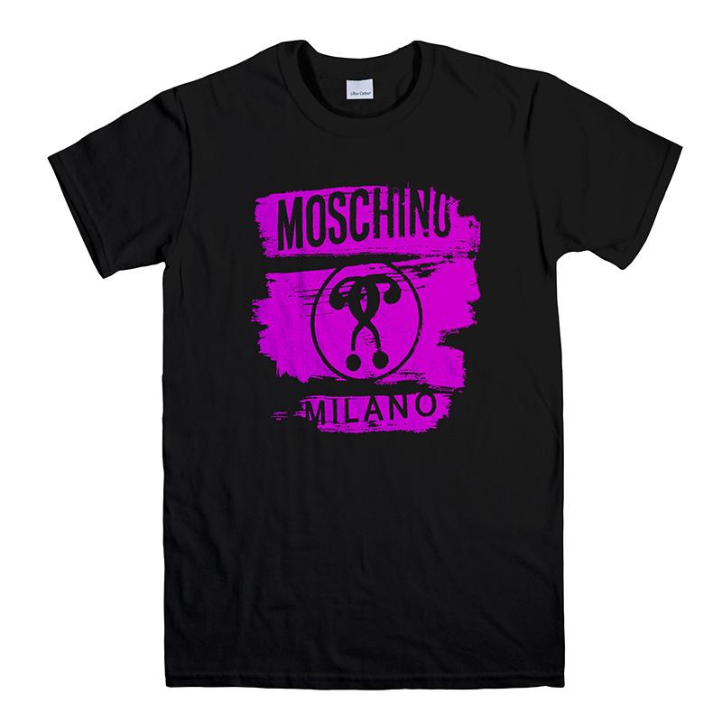 purple moschino shirt