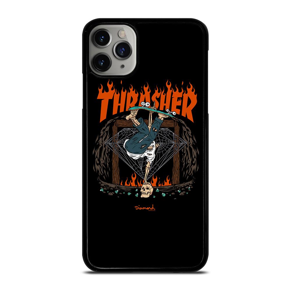 THRASHER DIAMOND SUPPLY CO iPhone 11 Pro Max Case - Custom Phone Cover ...