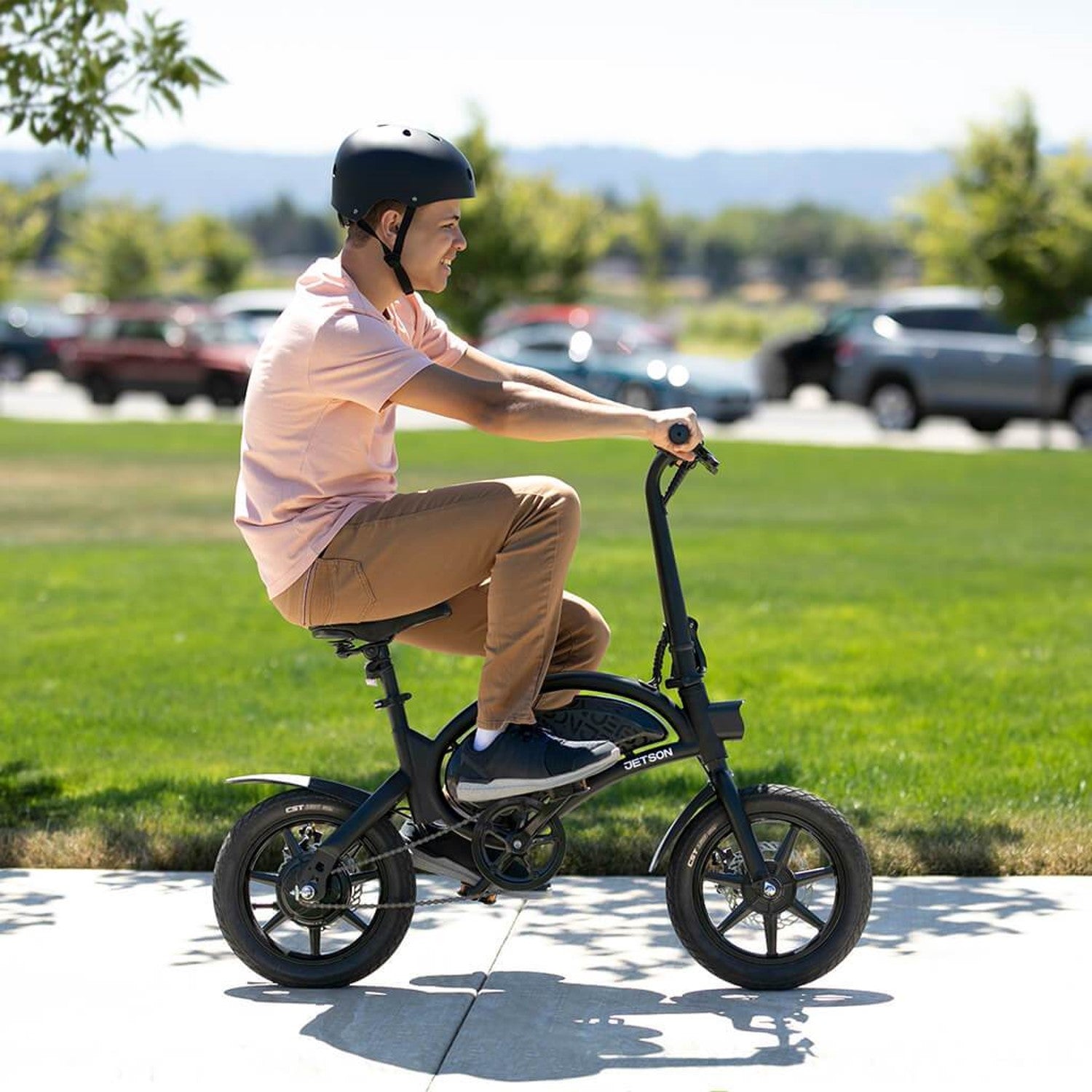Jetson Bolt Pro Folding Electric Bike with LED display, headlight and