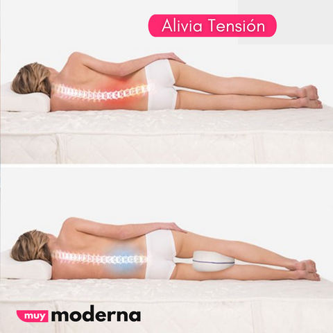 Los beneficios de dormir con una almohada entre las piernas