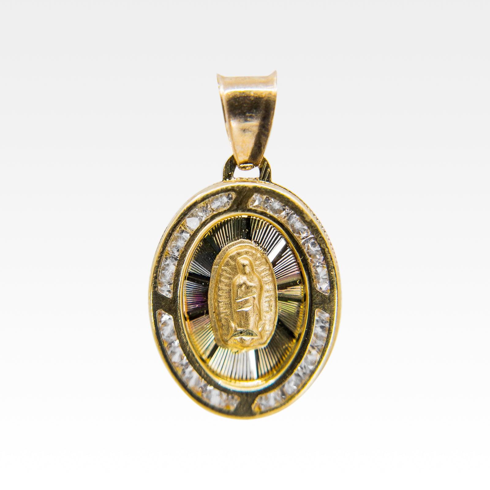 Medalla de la Virgen de Guadalupe en Oro 10k Vanessa Joyas