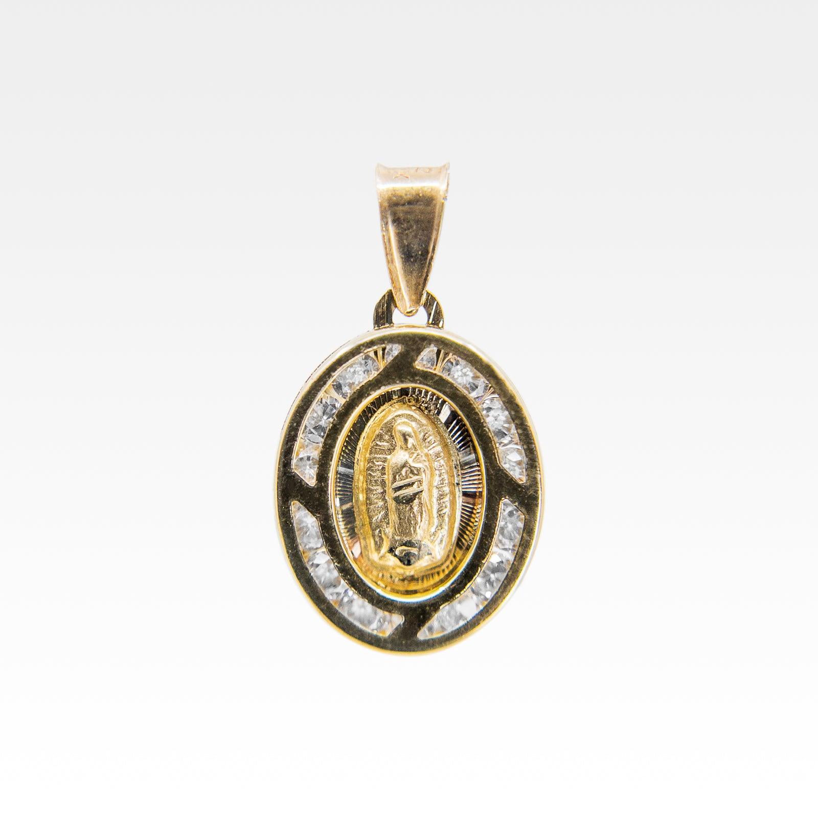 Medalla de la Virgen de Guadalupe en Oro de 10k Vanessa Joyas