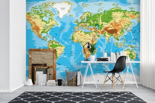 Maps Wall Murals, Map Wallpaper Murals