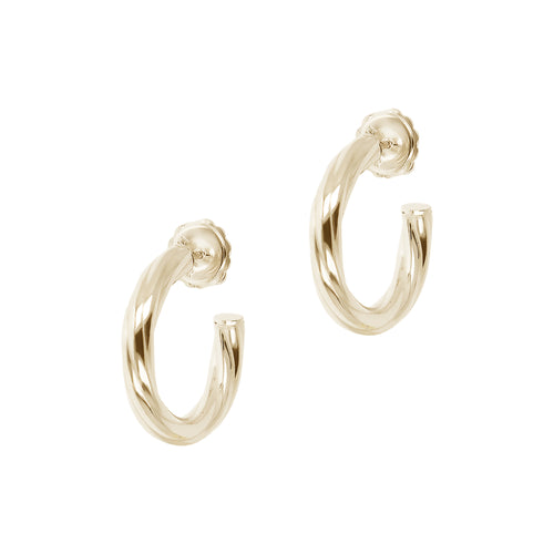 Louis Dell'Olio Bronze Hammered Round Hoop Earrings