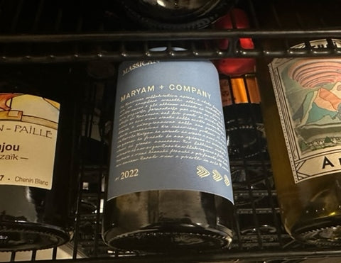 Maryam + Co #2 + Massican Muscat Blanc 80%, Cortese 20%.