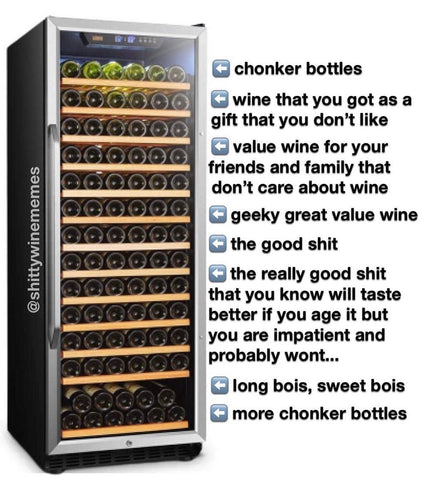 wine fridge shitty wine meme