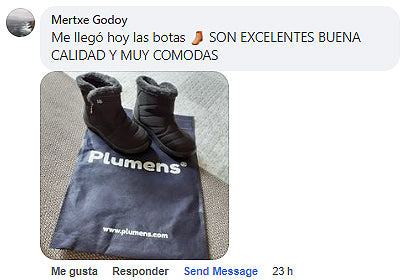 Opiniones Clientes Botas AB Plumens