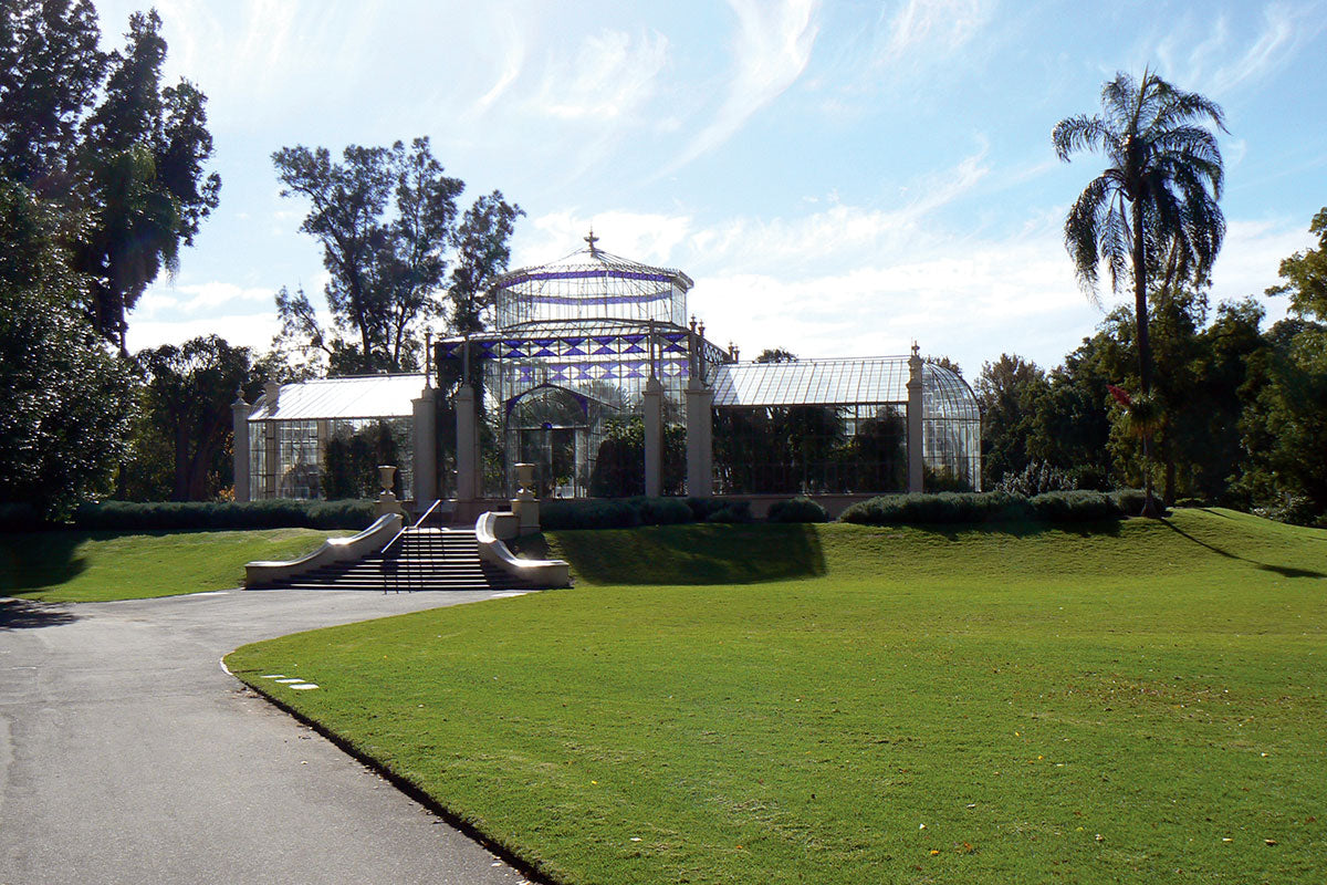 The Palm House in the Adelaide Botanic Garden.
