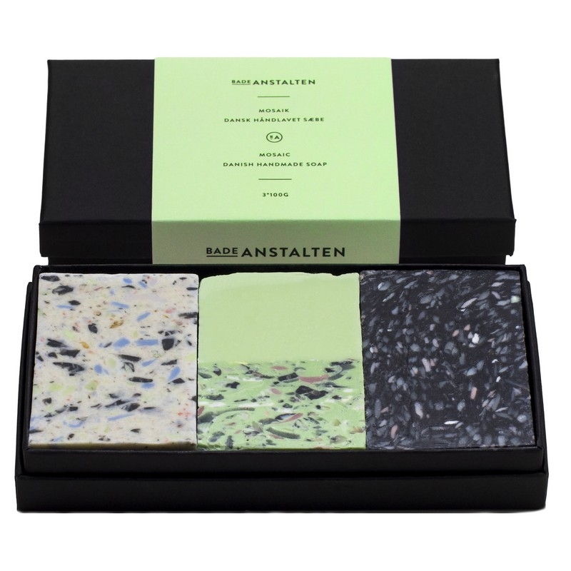 Billede af Badeanstalten -Mosaik gavesæt - 3 sæber af 100 gram